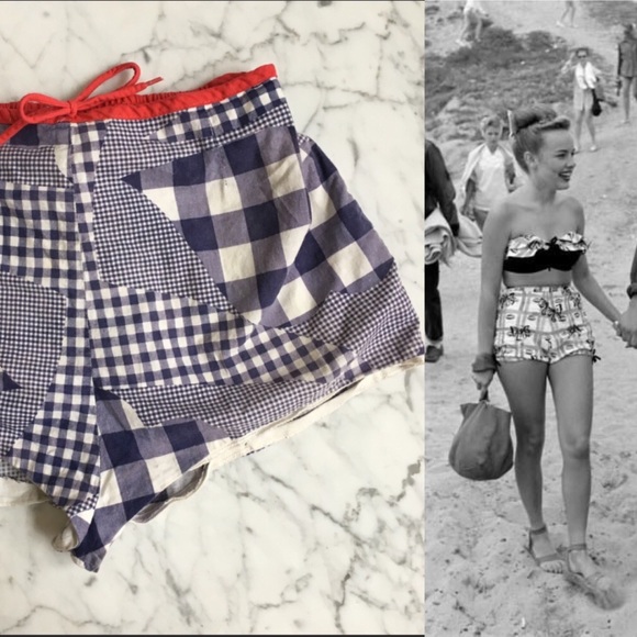 Vintage Pants - ✨SALE✨Vintage 50s Swim/Sun Shorts